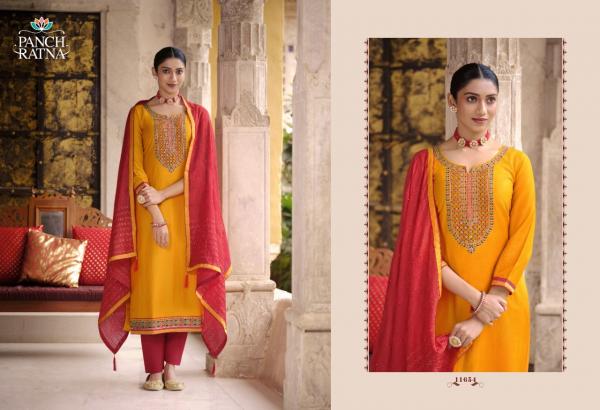 Panch Ratna Mehandi Designer Silk Ethnic Wear Salwar